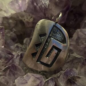 Native American Sterling Silver Hopi Signed Pendant
